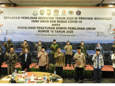 Masyarakat Bengkulu Deklarasi Pilkada Serentak 2020 Aman COVID-19
