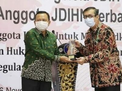 Bengkulu Dinobatkan Jadi Anggota JDIH Terbaik I Nasional 2020