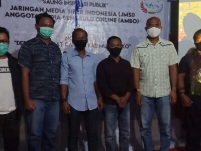 JMSI Mukomuko Launching Saung Inspirasi Publik dan Nobar Debat Cakada 2020