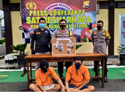 Ungkap Kasus Narkoba, Polres Bengkulu Utara Amankan Napi Asimilasi