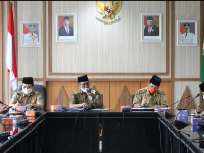 Rapat Evaluasi Penanganan Covid-19 di Bengkulu