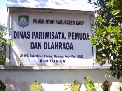 Pegawai Tak Digaji, Kantor Dinas Pariwisata Kaur Kosong Melompong