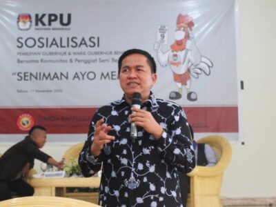 Gandeng Seniman, Garda Rafflesia Bersama KPU Provinsi Bengkulu Sosialisasikan Pilkada 2020