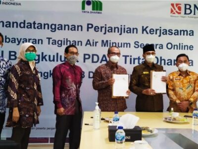 Gandeng BNI, PDAM Kota Bengkulu Permudah Pelanggan Bayar Tagihan