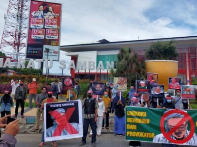 Aksi Demo di Bengkulu Sebut Rizieq Shihab Provokator
