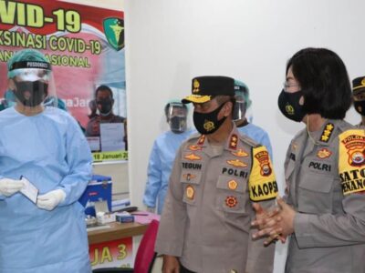 Giliran 196 Orang Nakes Polda Bengkulu Divaksin