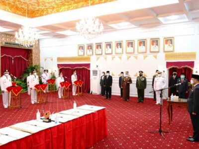 Gubernur Bengkulu Resmi Lantik Tujuh Pasangan Bupati dan Wabup Terpilih