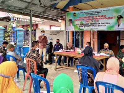 Gelar Musdesus, Pemdes Nanjungan Tetapkan 79 KPM BLT Dana Desa 2021
