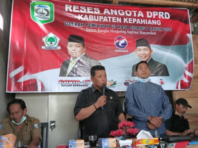 Serap Aspirasi Warga, Ansori M dan Budi Hartono Reses di Taba Baru