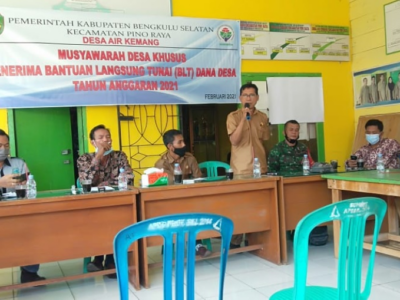 Pemdes Air Kemang Tetapkan 75 KK Penerima BLT DD Tahun 2021