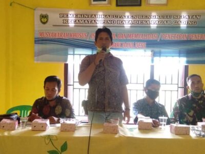 Pemdes Pagar Gading Tetapkan 32 KPM Penerima BLT-DD Tahun 2021