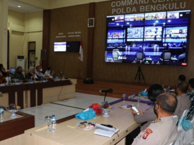 Kapolda Bengkulu Ikuti Launching Tilang Elektronik