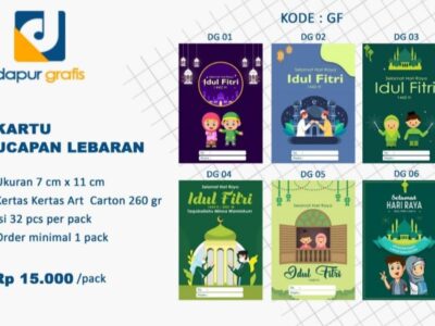 Ispirasi Desain Kartu Ucapan Lebaran by Dapur Grafis, Yuk Order! Harga Mulai Rp 15 Ribu