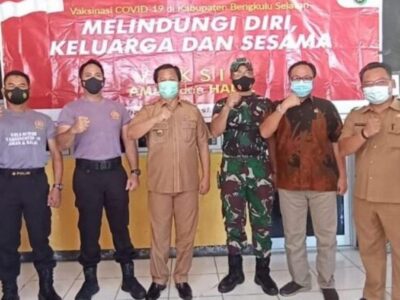 Ketua DPRD Bengkulu Selatan Barli Halim Jalani Vaksinasi Covid-19 ke-ll