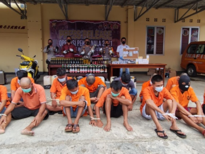 Puluhan Tersangka Ditangkap Polres BU dalam Ops Pekat Nala