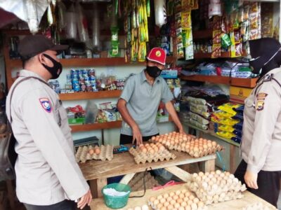 Sambang Pasar, Polres Lebong Lakukan Binluh dan Imbau Prokes Covid-19