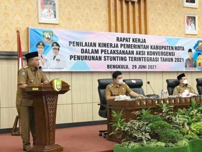 Bupati Erwin Presentasikan Konvergensi Penurunan Stunting di Seluma Tahun 2021