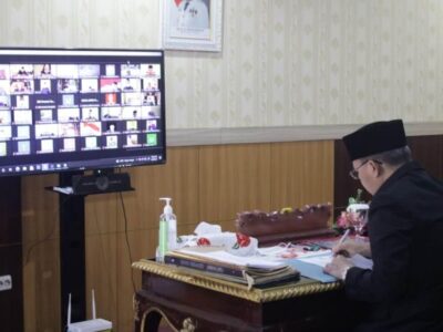 KUA-PPAS APBD-P Provinsi Bengkulu Tahun 2021 Ditandatangani Secara Virtual