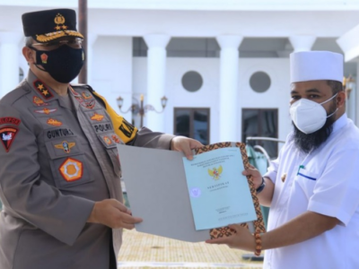 Kapolda Bengkulu Terima Hibah Lahan dari Pemkot, Akan Dibangun Safety Driving Center