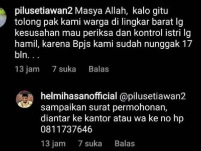 Cukup Ngadu via Medsos Wali Kota, Biaya Persalinan Warga Lingkar Barat Langsung Tuntas