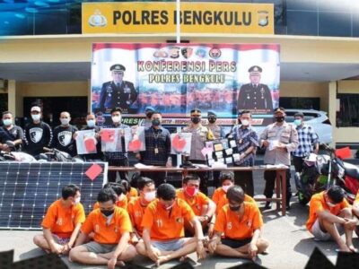 Polres Bengkulu Ungkap 10 Kasus Kejahatan dalam Dua Pekan