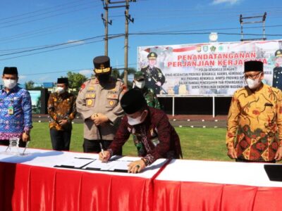 Polda Bengkulu dan 4 Instansi Jalin Kerja Sama Percepat Penyehatan Masyarakat