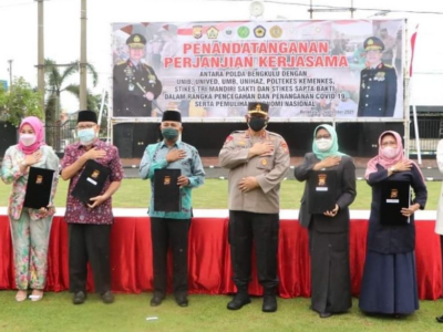 Polda Bengkulu dan 7 Perguruan Tinggi Kerja Sama Tangani Covid-19