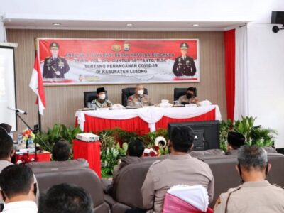 Laksanakan Anev, Kapolda Bengkulu Minta Jajaranya Gencar Sosialisasikan Vaksinasi