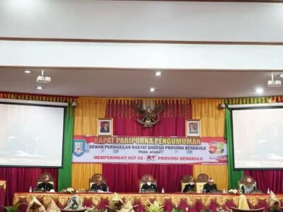DPRD Gelar Paripurna HUT ke-53 Provinsi Bengkulu