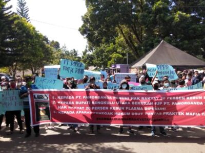 Aksi Demo Warga ke Bupati Mian: Tutup PT. Pamor Ganda, Penuhi Hak Rakyat 20 Persen Kebun Plasma