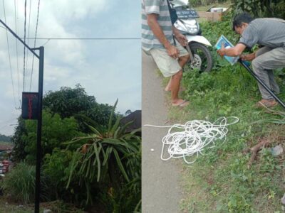 Kades Peraduan Binjai Pastikan Pekerjaan Lampu Jalan Segera Tuntas