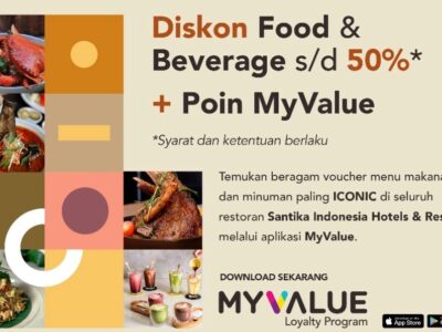 Diskon hingga 50 Persen, Nikmati Kuliner Nusantara di Santika Iconic Food