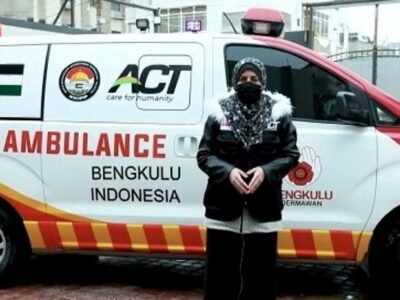 Bantuan Ambulans dari Bengkulu Sudah Mengaspal di Tanah Gaza