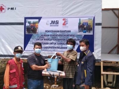 JMSI Bantu 4 Unit Hunian Semantara untuk Korban Gempa Sumbar