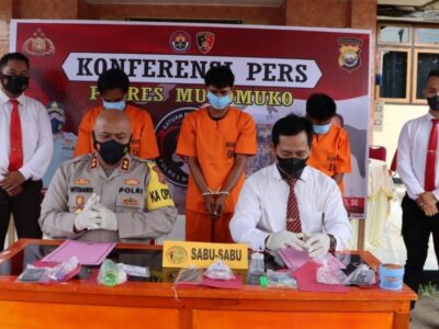 Polres Mukomuko Ciduk 2 Nelayan Pengedar Narkoba