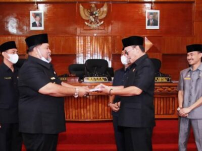 DPRD BS Gelar Paripurna Penyampaian Nota Pengantar LKPJ Bupati 2021