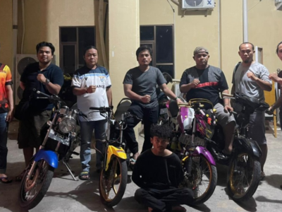 Satu Terduga Pelaku Curanmor Ditangkap Bersama 4 Motor
