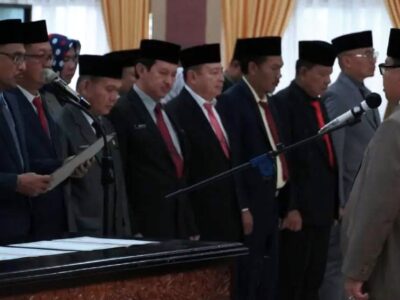 Sekda Kota Bengkulu Lantik 45 Pejabat Eselon, Berikut Nama-namanya