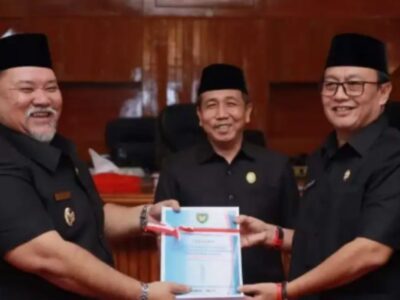 Paripurna DPRD BS Penyampaian Bupati Atas Raperda Pertanggungjawaban APBD 2021