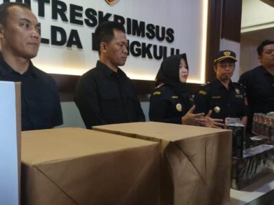Polda Bengkulu Amankan 2 Juta Batang Rokok Tanpa Cukai