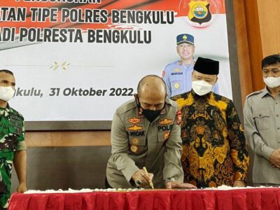 Polres Bengkulu Resmi Ditetapkan Jadi Polresta