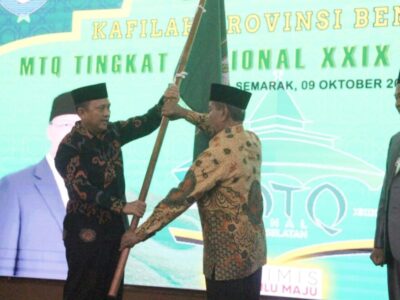 Sekda Hamka Lepas Kafilah Bengkulu Ikuti MTQ Nasional