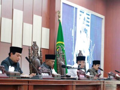 DPRD Kota Bengkulu Paripurna Pemandangan Umum Fraksi Atas Raperda APBD 2023