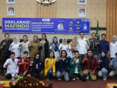 Deklarasi Mafindo Bengkulu Sonsong Pemilih Pemula Berdaya di Dunia Digital