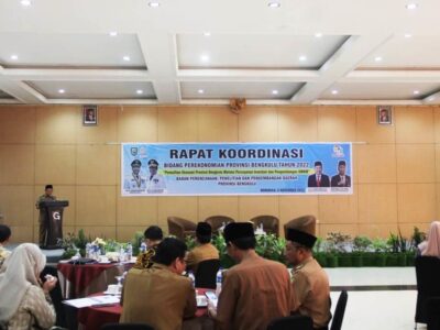 Percepatan Investasi, Pemprov Bengkulu Rakor Perekonomian Bengkulu 2022