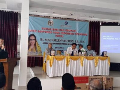 Susi Marleny Bachsin Bersama Bank Indonesia Sosialisasikan QRIS di Rejang Lebong