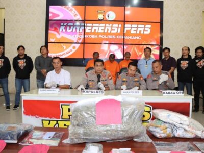 Polres Kepahiang Ungkap Peredaran Ganja, 4 Tersangka Diamankan