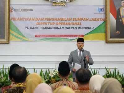 Gubernur Rohidin Minta Bank Bengkulu Gencarkan Penyaluran KUR