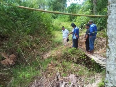 PUPR-P dan Ketua DPRD Lebong Tinjau Irigasi Uram Kiri