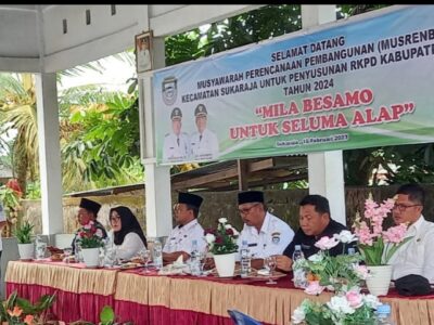 Buka Musrembangcam di Sukaraja, Ini Harapan Wabup Gustianto